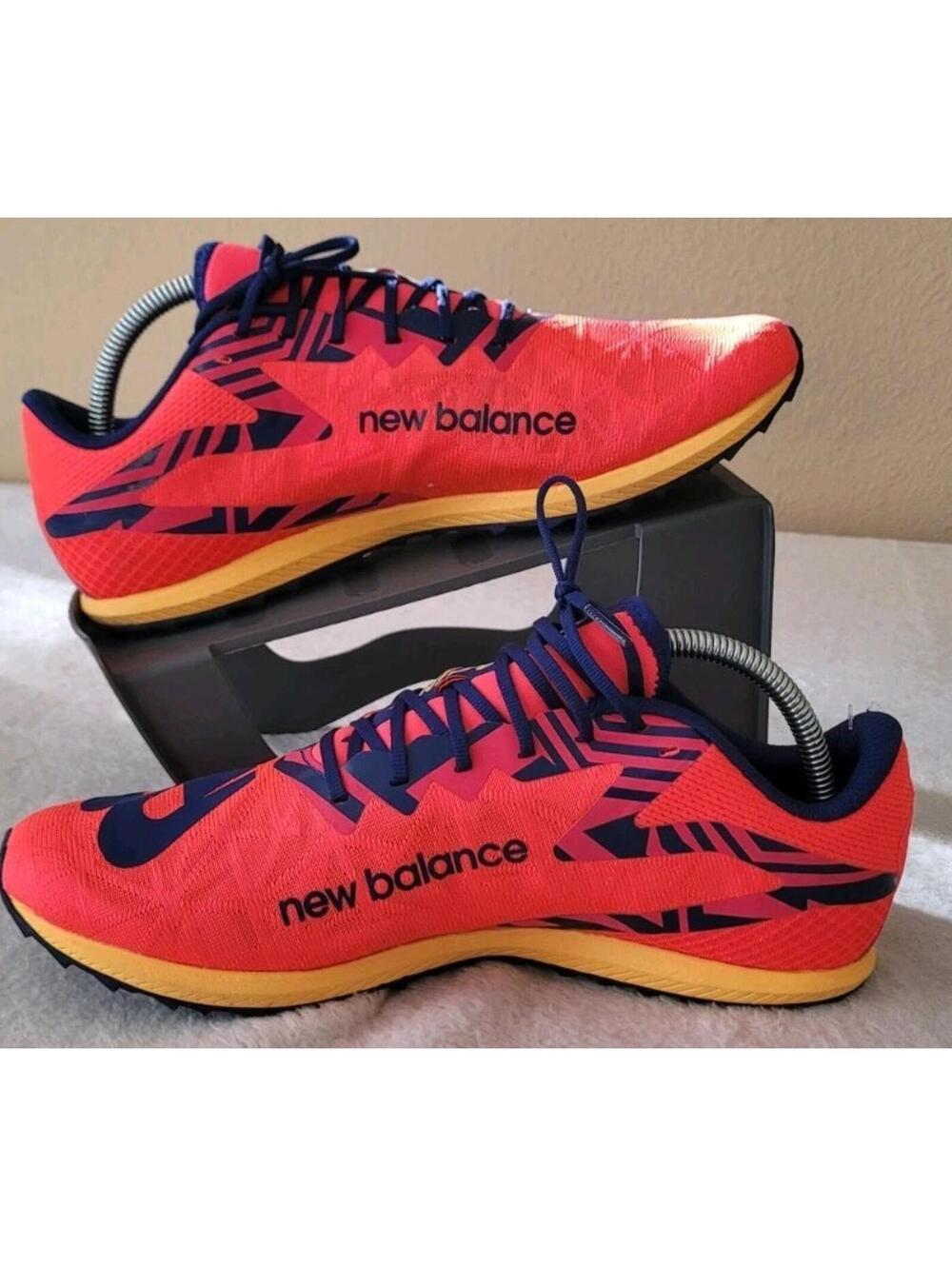 New Balance spiked XC Seven V4 Cross Running Shoes UXCS7LE4 Men's 8.5 Red Blue..